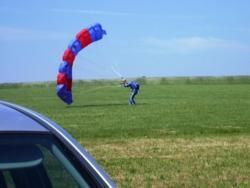 Concours de pêche mai 2009 - Etang de La Vèze (25) - Un visiteur venu du ciel.